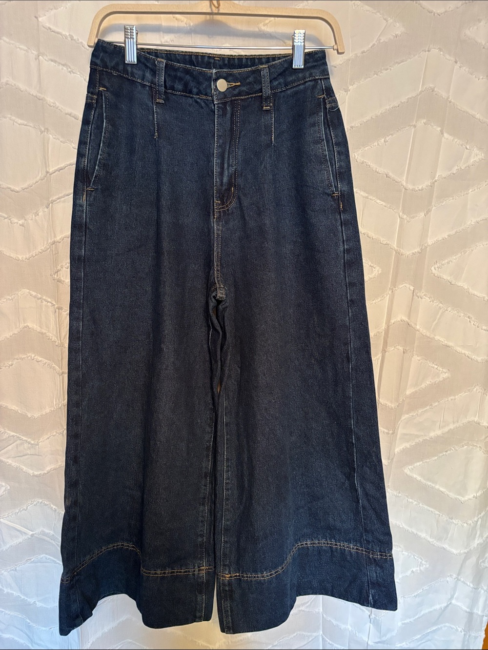 Dark Wash Wide Leg Denim Pants